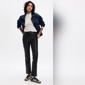 GAP Vintage Slim High Rise faux leather pants